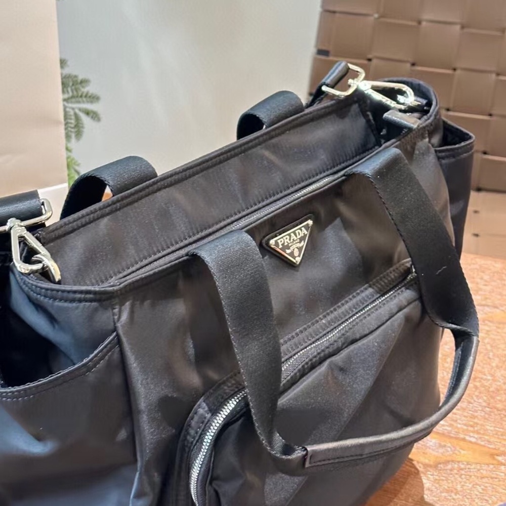 Prada Black Nylon Computer Bag - image 6